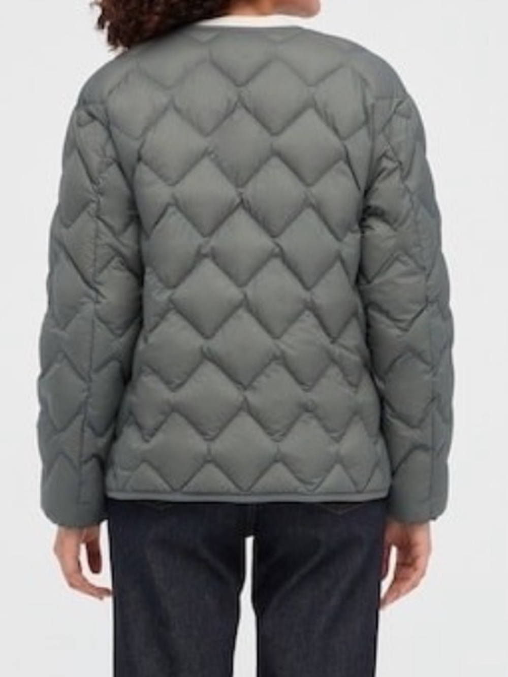 Uniqlo Ultra Light Down Quilted Jacket in Gray/Green - Picture 3 of 13